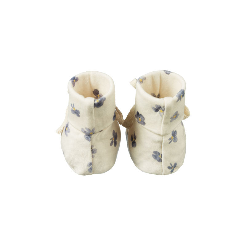 Nature Baby Booties - Pressed Pansy