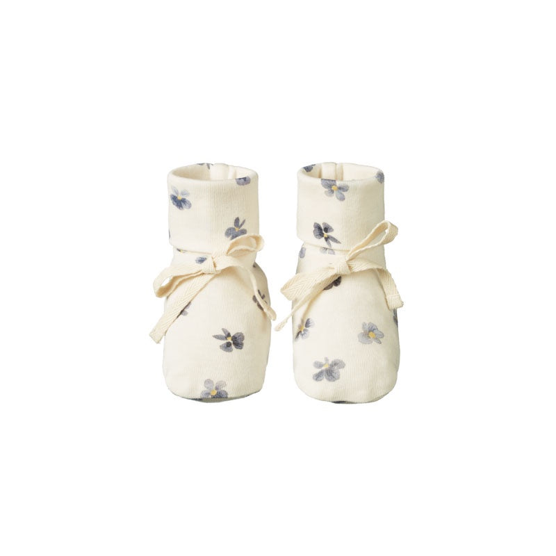 Nature Baby Booties - Pressed Pansy