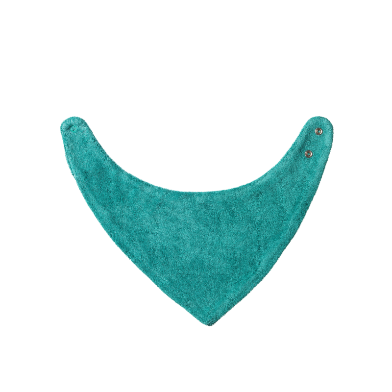 Nature Baby Triangle Bib Terry - Isle Green