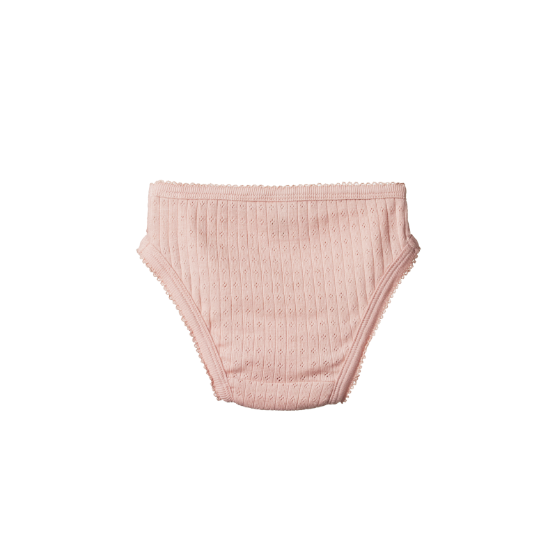 Nature Baby Pointelle Knickers - Rose Bud