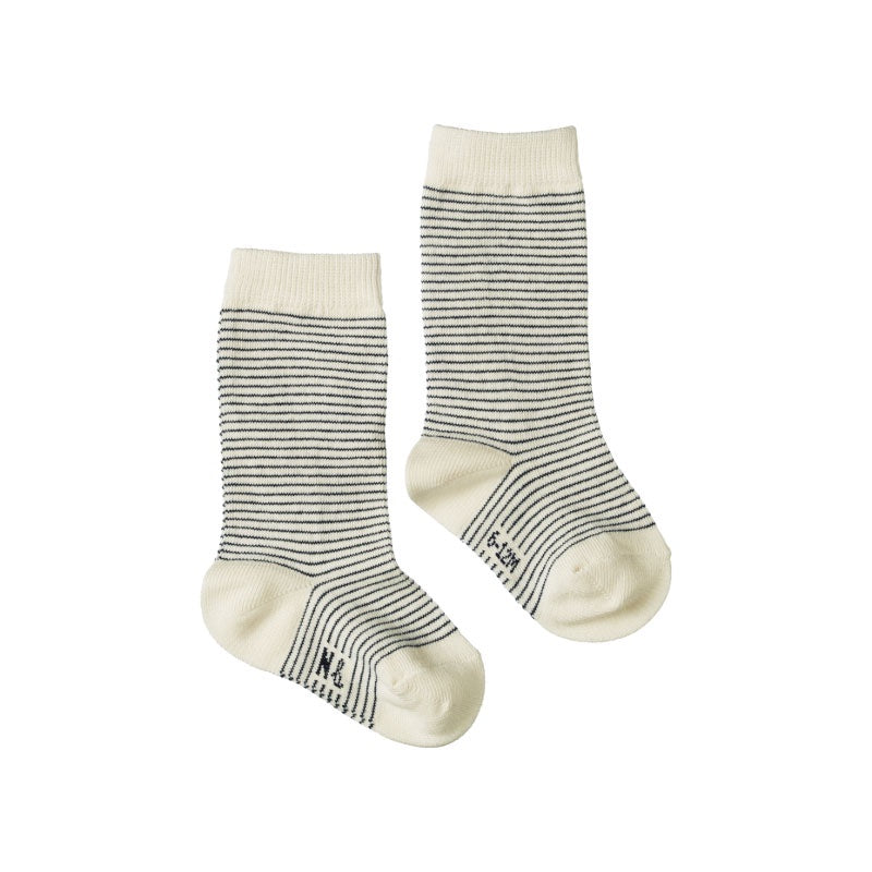 Nature Baby Cotton Socks - Navy Stripe