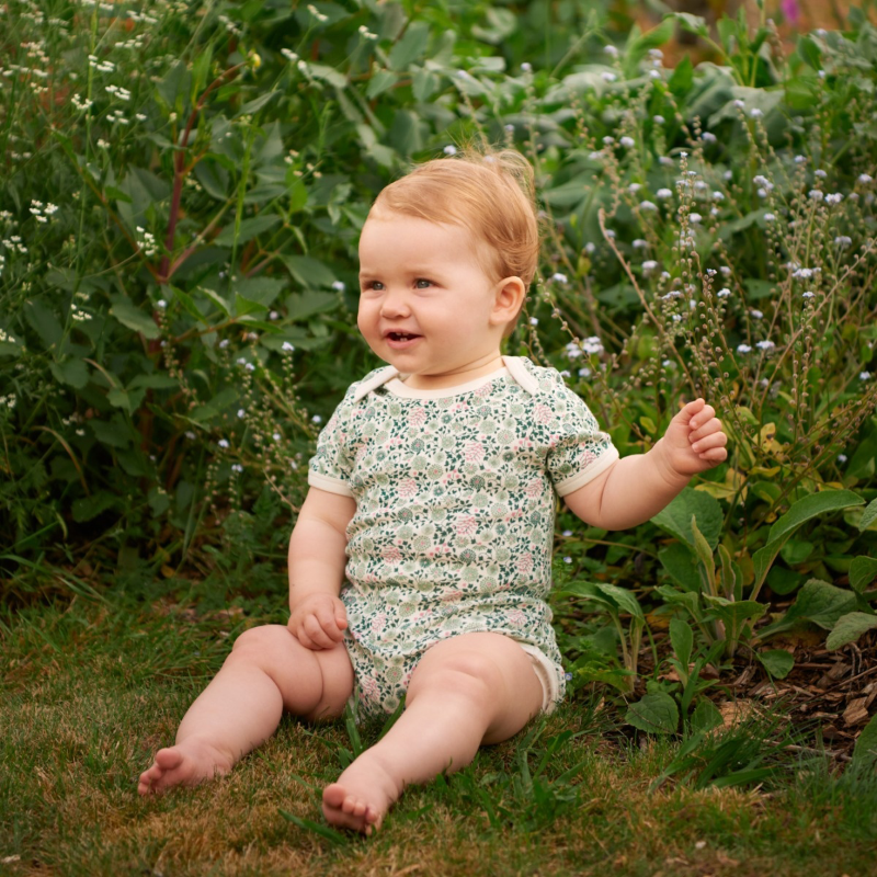 Nature Baby SS Bodysuit - Willow Print