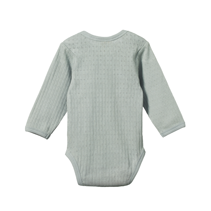 Nature Baby LS Bodysuit Pointelle - Moonrise