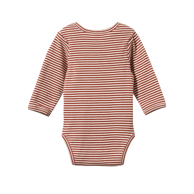 Nature Baby LS Bodysuit - Coco Stripe