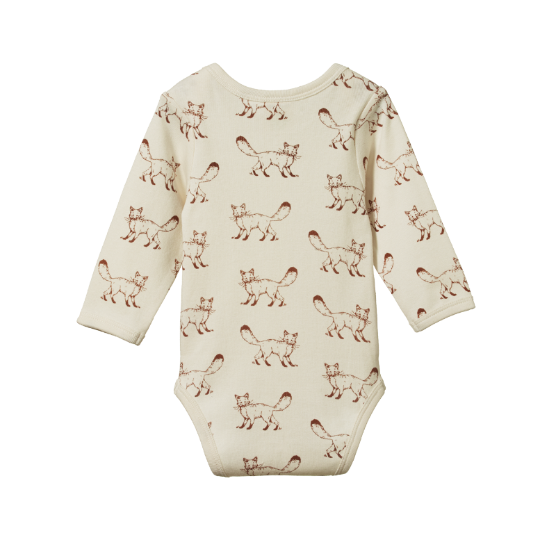 Nature Baby LS Bodysuit - Fox Print