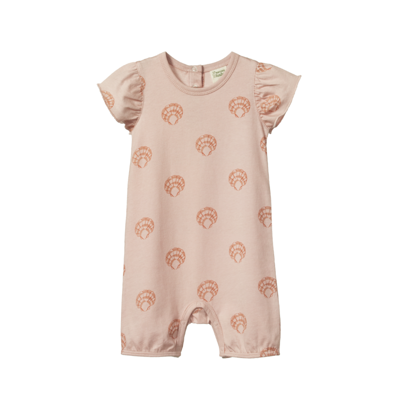 Nature Baby Tilly Suit - Rose Dust Scallop Shell