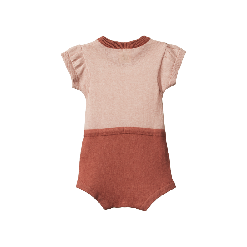 Nature Baby Lottie Suit - Rose Dust/Cork