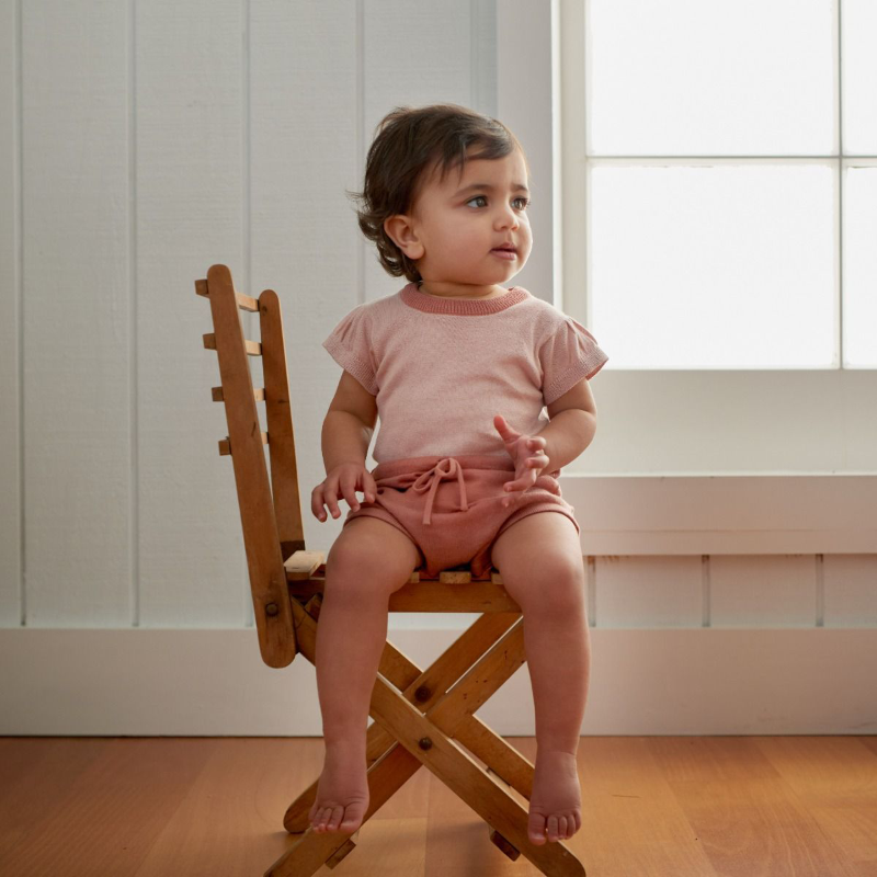 Nature Baby Lottie Suit - Rose Dust/Cork