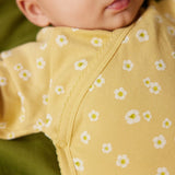 Nature Baby LS Kimono Bodysuit - Strawberry Flower
