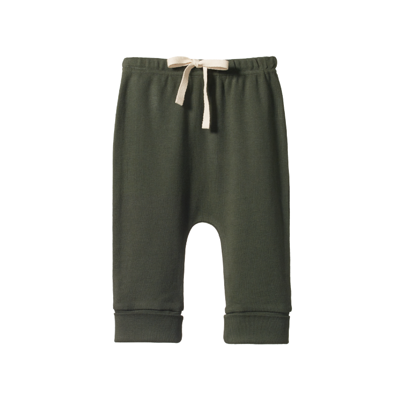 Nature Baby Drawstring Pants - Thyme