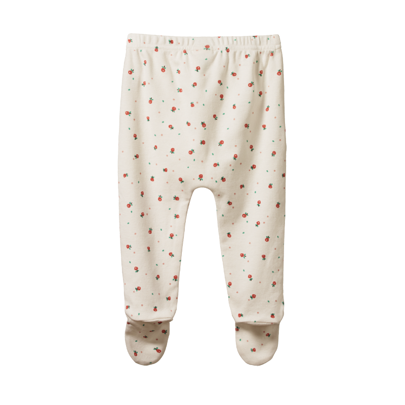 Nature Baby Footed Rompers - Posey Blossom