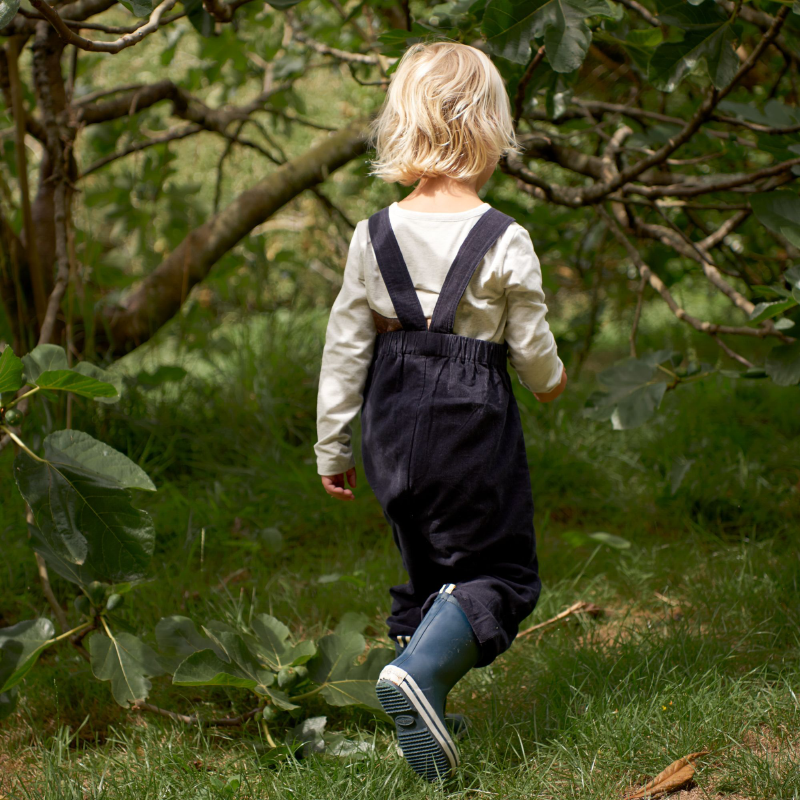 Nature Baby Tipper Overalls - Navy