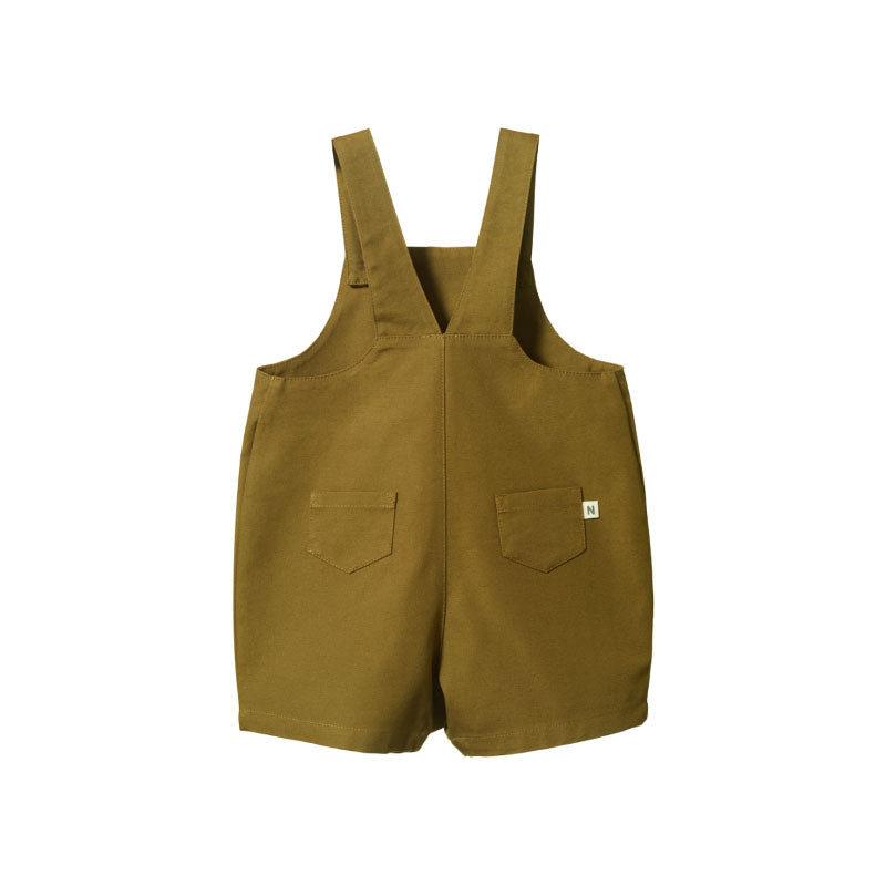 Nature Baby Tucker Shortie Overalls - Cactus