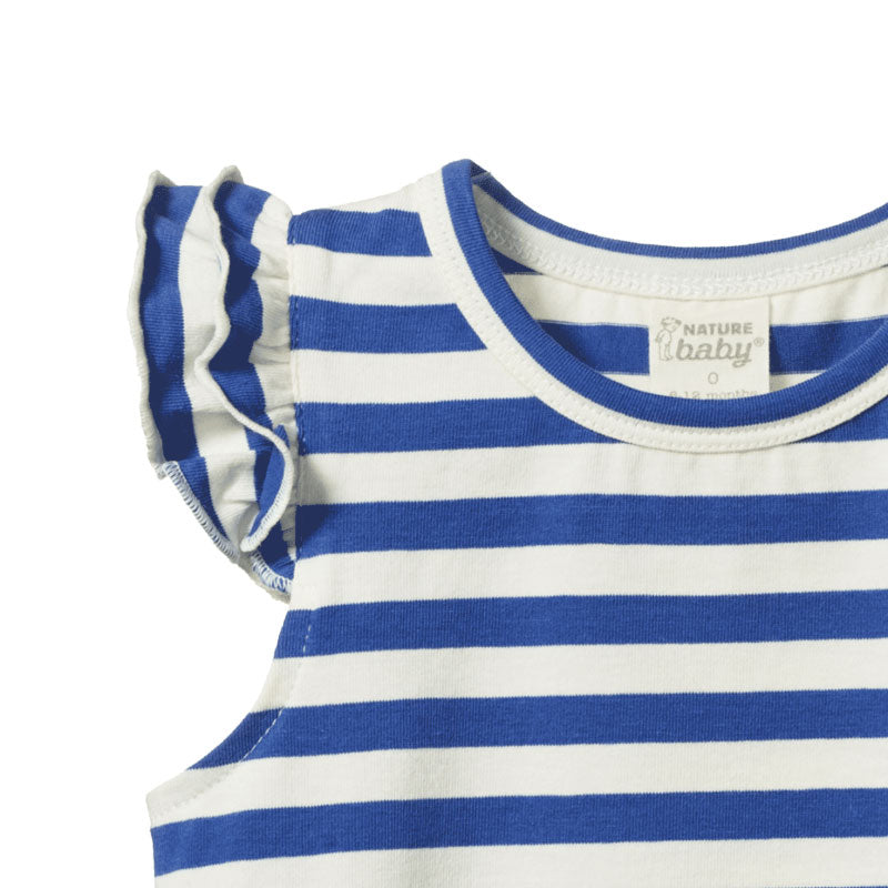 Nature Baby Fleur Tee - Isle Blue Sea Stripe