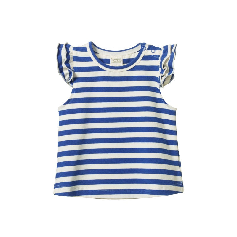 Nature Baby Fleur Tee - Isle Blue Sea Stripe