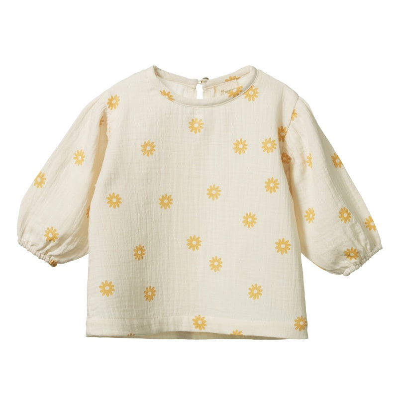 Nature Baby Elodie Blouse - Chamomile Sunshine