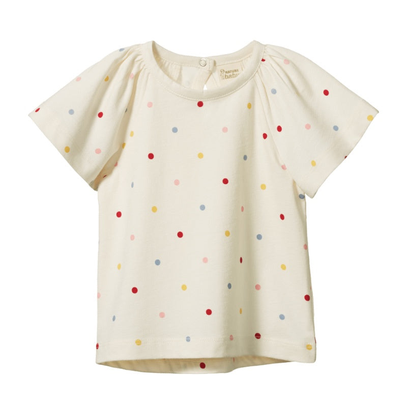Nature Baby Faye Tee - Dusky Polka