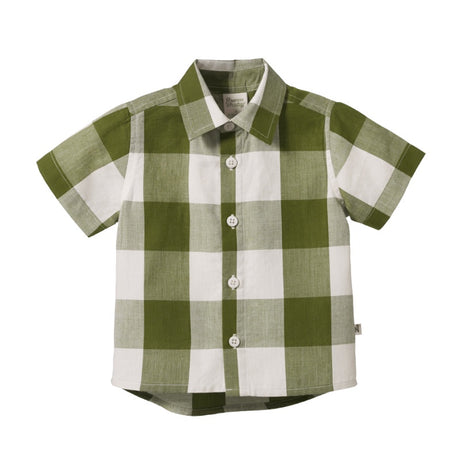 Nature Baby SS IRA Button Up - Jungle Check