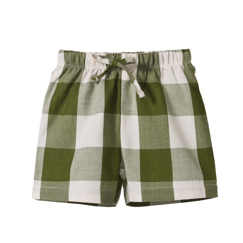 Nature Baby Rafferty Shorts - Jungle Check