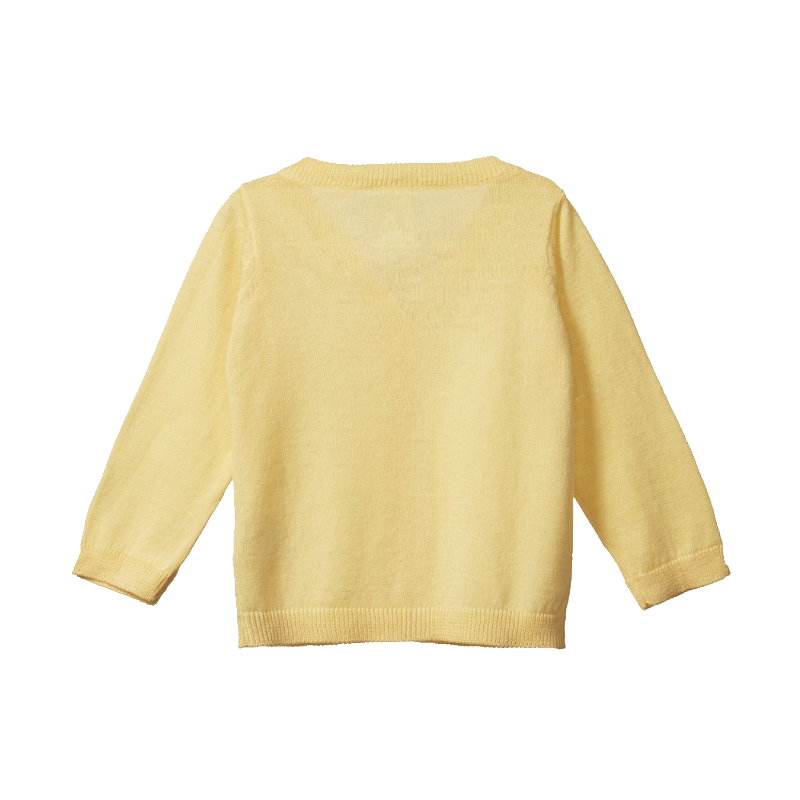 Nature Baby Light Cotton Knit Cardigan - Lemon