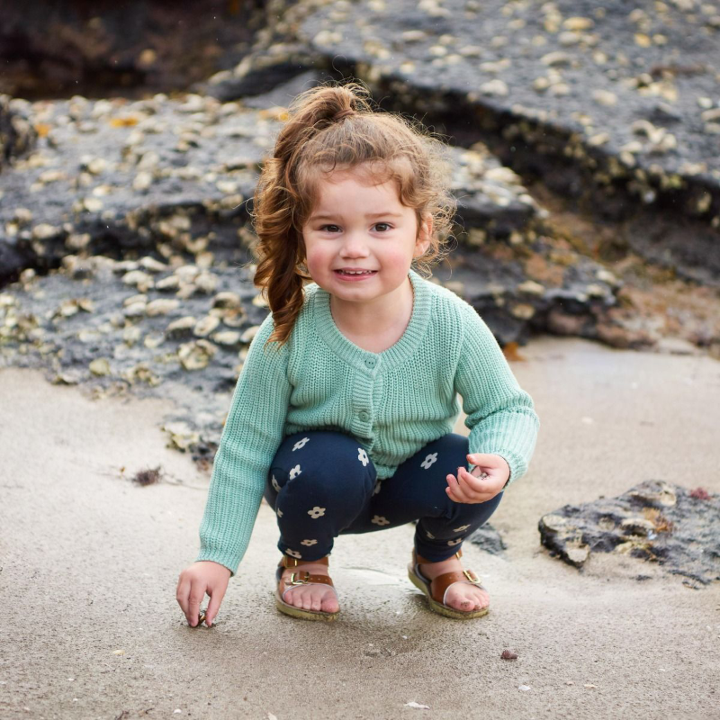 Nature Baby Scout Cardigan - Mint Chunky Knit