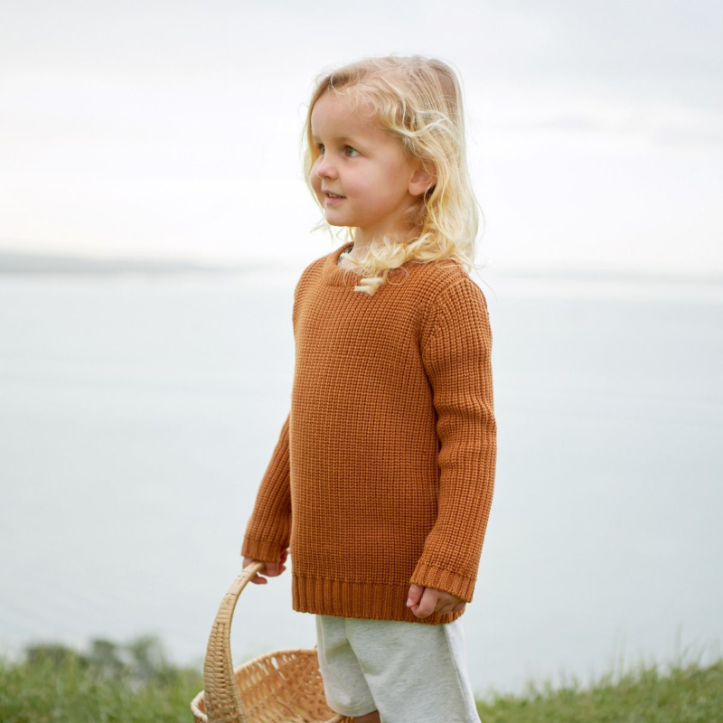 Nature Baby Billy Jumper - Tawny Chunky Knit