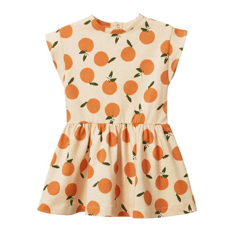 Nature Baby Twirl Dress - Grande Orange Blossom