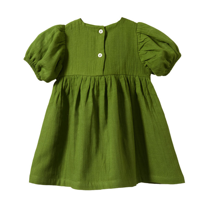 Nature Baby Albertine Dress - Leaf Crinkle