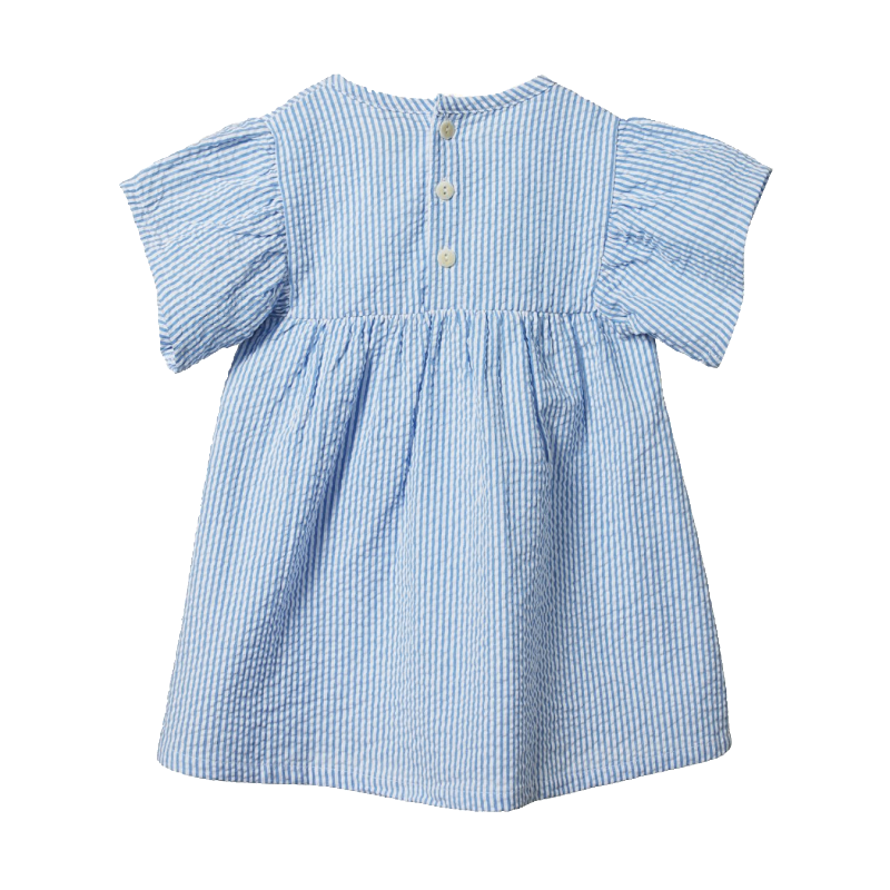 Nature Baby Sailor Dress - Blue Stripe