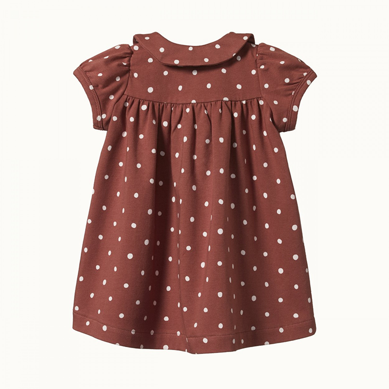 Nature Baby Jeanne Dress - Dottie Terracotta