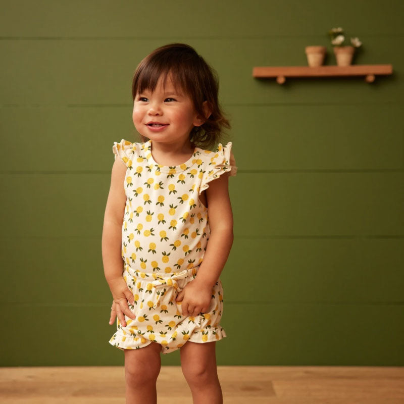 Nature Baby Petal Bloomers - Pineapple Print