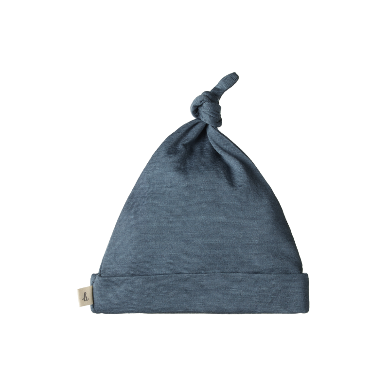 Nature Baby Merino Knotted Beanie - Stormy
