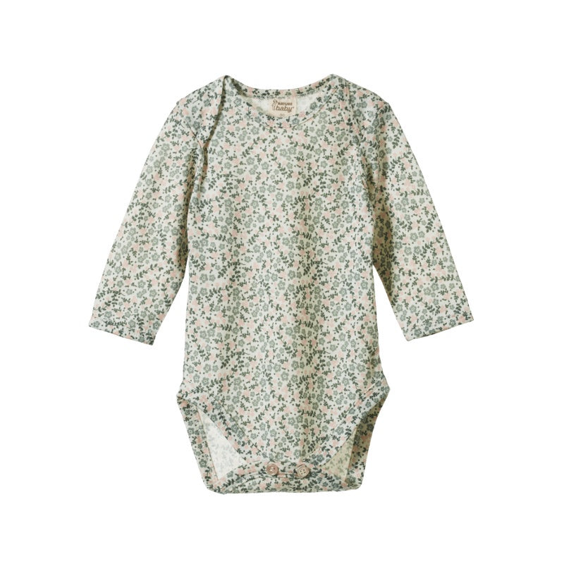 Nature Baby Merino Ess LS Bodysuit - Daisy Belle