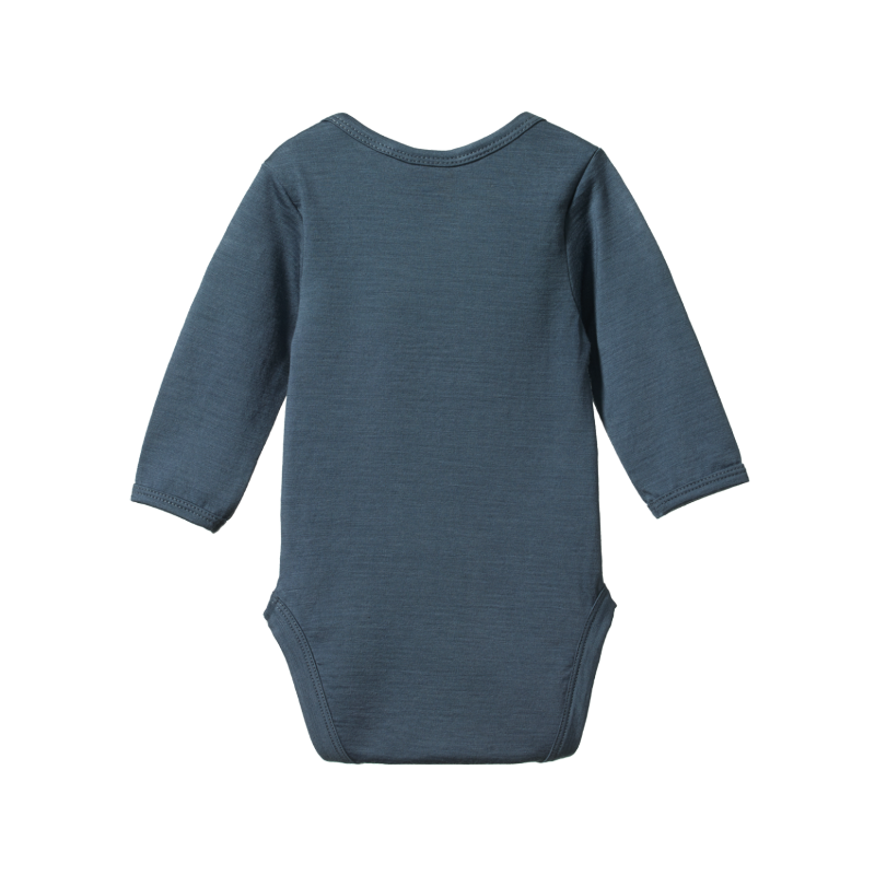 Nature Baby Merino LS Bodysuit - Stormy