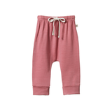 Nature Baby Merino Drawstring Pants - Raspberry