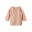 Nature Baby Merino Kimono Jacket - Rose Dust
