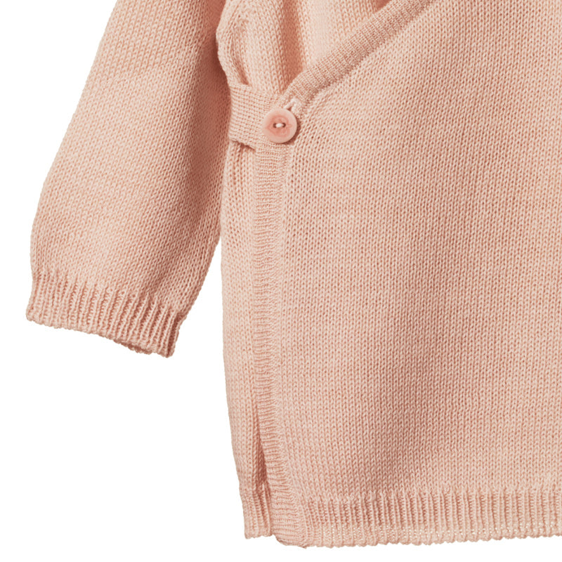 Nature Baby Merino Kimono Jacket - Rose Dust