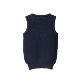 Nature Baby Merino Knit Vest - Navy