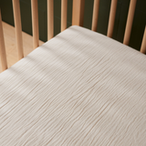 Nature Baby Fitted Bassinet Sheet - Natural Muslin