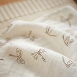 Nature Baby Muslin Wrap - Dragonfly Print