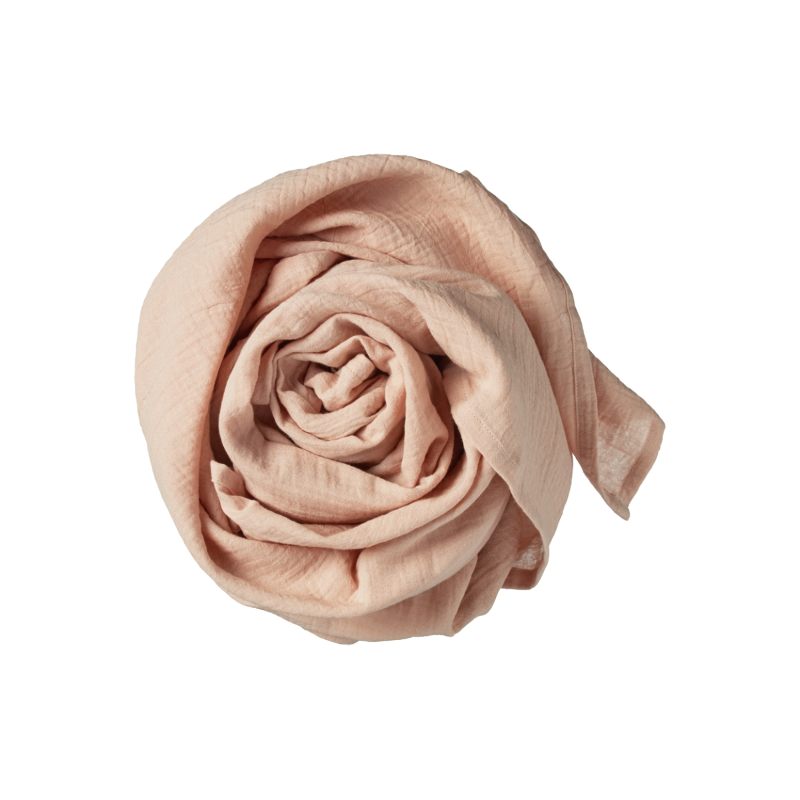 Nature Baby Muslin Wrap - Rose Dust Crinkle