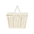 Olli Ella Rattan Piki Basket - Chalk