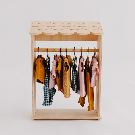 Pretty In Pine Dolls Clothes Rack