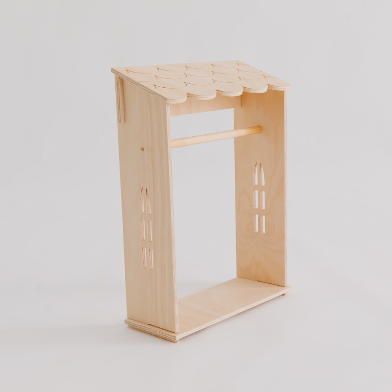 Pretty In Pine Dolls Clothes Rack