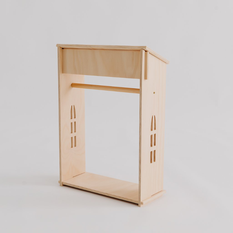Pretty In Pine Dolls Clothes Rack
