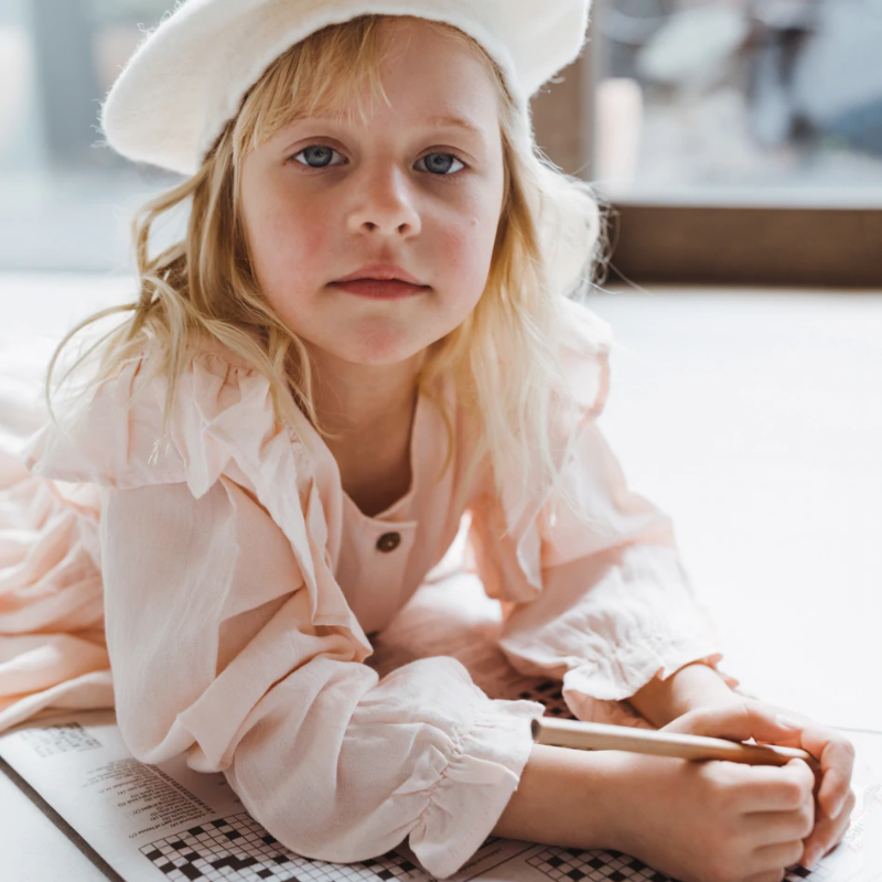 Peggy Lou Lou Dress - Pale Pink