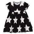 Littlehorn Stars Dress Black