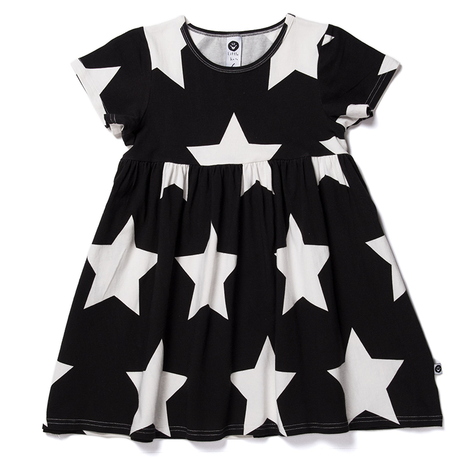 Littlehorn Stars Dress Black