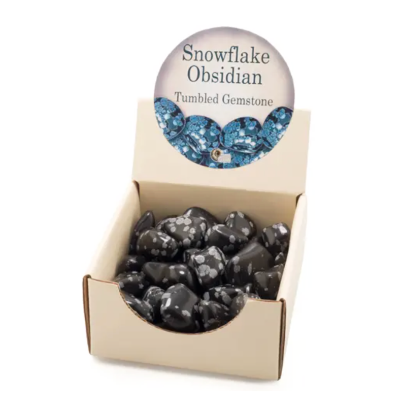 Snowflake Obsidian Tumbled Stone