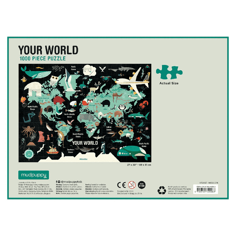Mudpuppy 1000Pc Puzzle - Your World